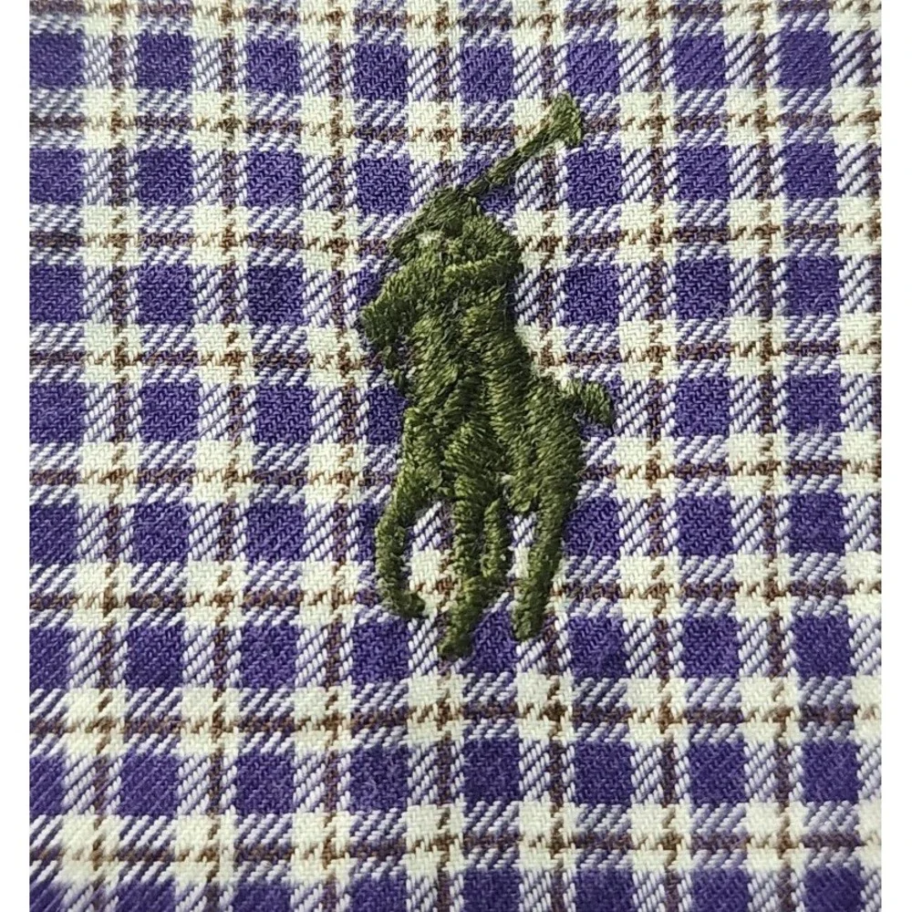 Ralph Lauren Gingham Checkered‎ Button Down Long Sleeve Shirt, Size?